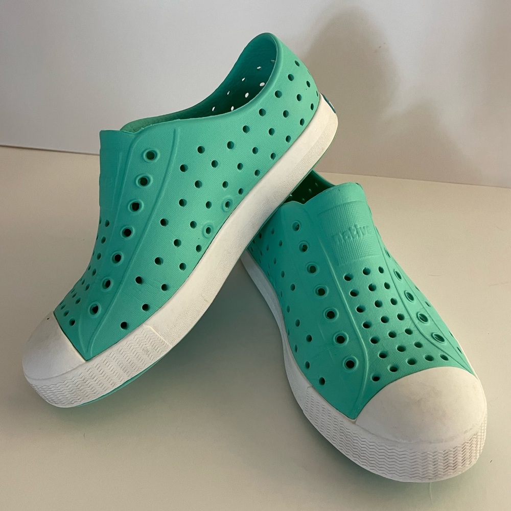 Native teal kids shoes Jefferson J1